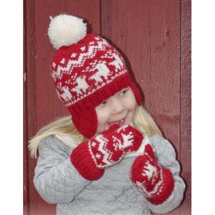 Prancing Around by DROPS Design - Set med Mössa, Vantar og Halsvärmare Stick-opskrift 3-14 år