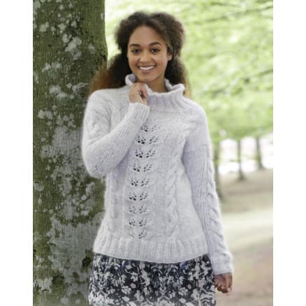 Winter Flirt by DROPS Design - Tröja Stickmönster strl. S - XXXL