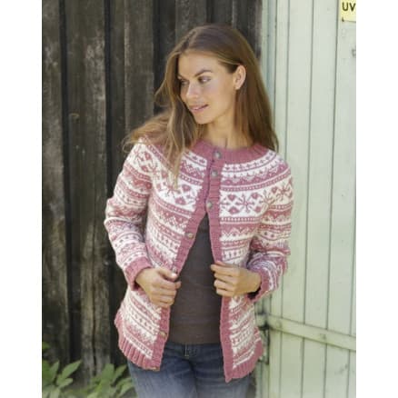Selvik Jacket by DROPS Design - Stickmönster jacka str. S - XXXL