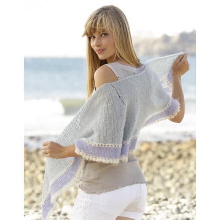 Lilia by DROPS Design - Sjal Stick-mönster 160x40 cm