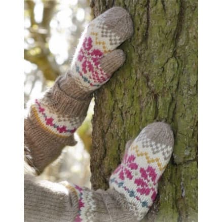 Prairie Fairy Mittens by DROPS Design - Vantar Stick-mönster strl. 3/5 - 9/12 år