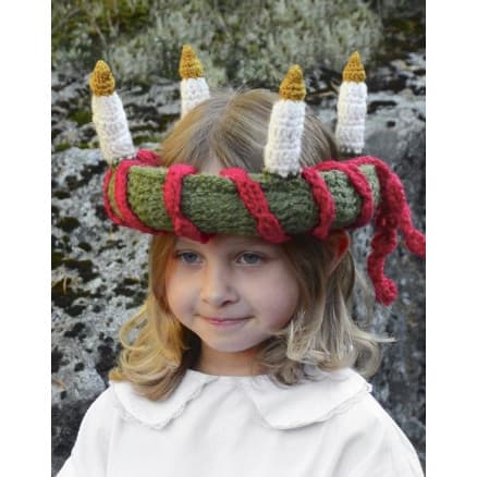 Little Lucia by DROPS Design - Luciakrona Virk-mönster 63 cm