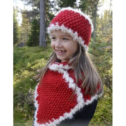 Santa's Little Helper by DROPS Design - Pannband och fuskpolo Stick-mönster 3-12 år