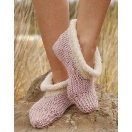 Julia by DROPS Design - Tofflor Stick-mönster strl. 35/37 - 42/44