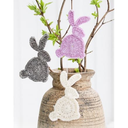 Hoppity Hop by DROPS Design - Kanin virkmönster 10x5 cm