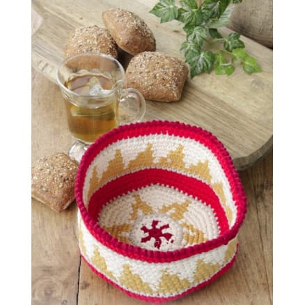 Â Breakfast Treats by DROPS Design - Korg Virkmönster 18x9 cm