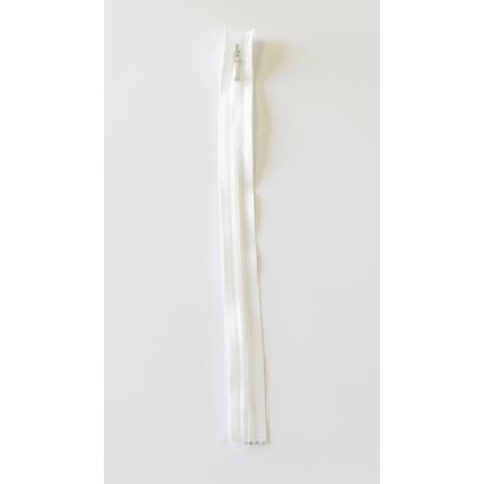 YKK Osynlig Dragkedja/Blixtlås Fast Vit 4mm - 18cm