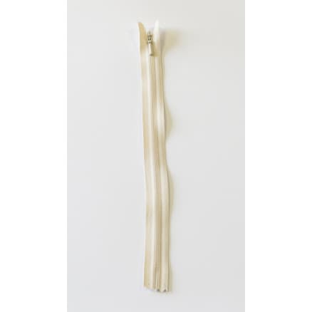 YKK Osynlig Dragkedja/Blixtlås Fast Ljus Beige 4mm - 23cm