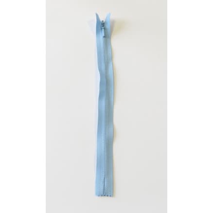 YKK Osynlig Dragkedja/Blixtlås Fast Ljusblå 4mm - 45cm