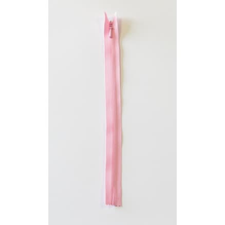YKK Osynlig Dragkedja/Blixtlås Fast Rosa 4mm - 55cm