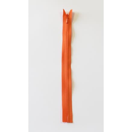 YKK Osynlig Dragkedja/Blixtlås Fast Orange 4mm - 55cm