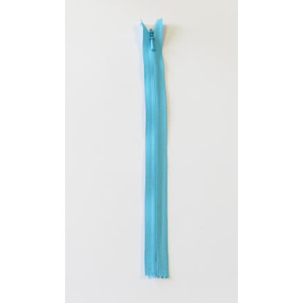 YKK Osynlig Dragkedja/Blixtlås Fast Turkos 4mm - 55cm