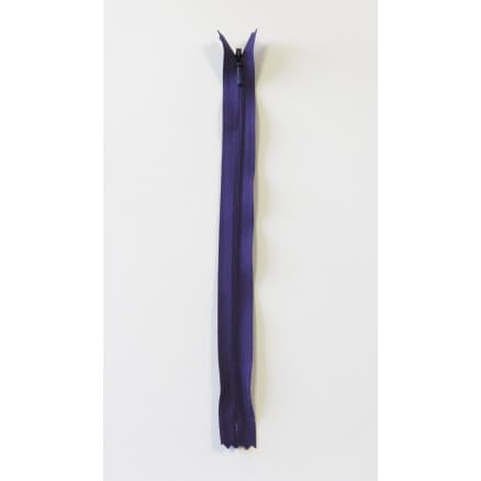 YKK Osynlig Dragkedja/Blixtlås Fast Lila 4mm - 55cm