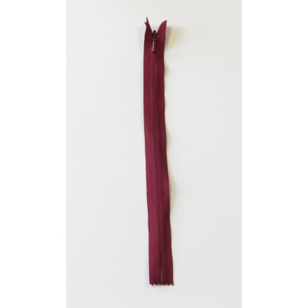 YKK Osynlig Dragkedja/Blixtlås Fast Bordeaux 4mm - 60cm