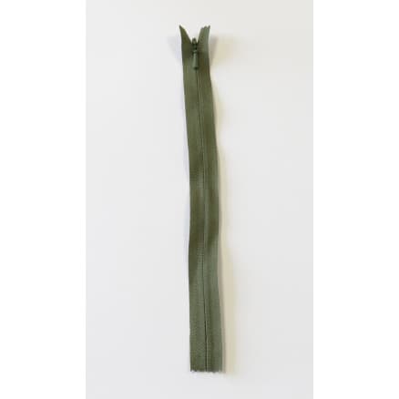 YKK Osynlig Dragkedja/Blixtlås Fast Armygrön 4mm - 60cm