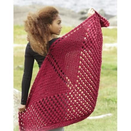 Autumn Fire by DROPS Design - Sjal Stick-mönster 150x75 cm