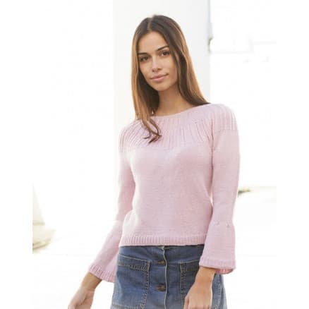Life With Flair Jumper by DROPS Design - Blus Stickmönster str. S - XXXL