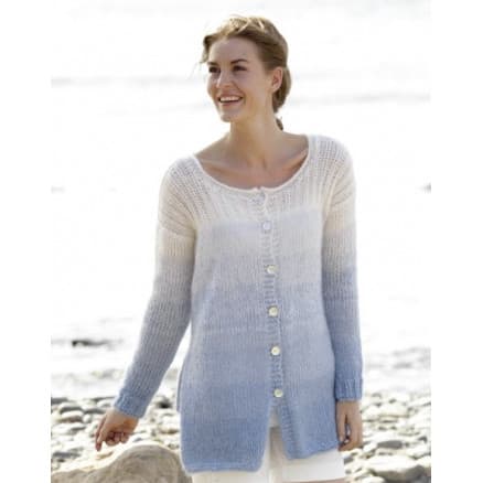 Sailing Cardigan by DROPS Design - Jacka Stick-mönster str. S - XXXL