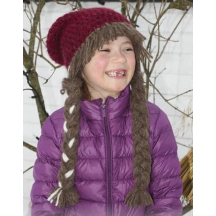 Anna Smiles by DROPS Design - Mössa Virkmönster strl. 3/5 år - 10/14 år