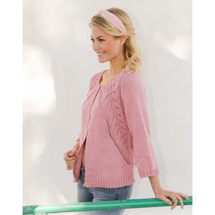 Sweet Heather Jacket by DROPS Design - Jacka Stickmönster str. S - XXXL
