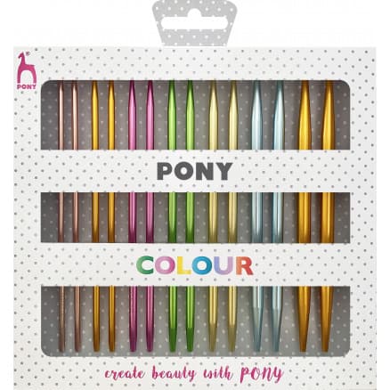 Pony Colour Ändstickorset 3-7mm 60-100cm - 7 storlekar