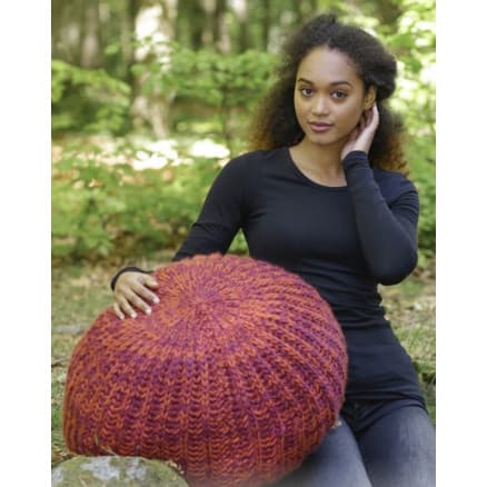 Pomodoro by DROPS Design - Puff Stickopskrift 142x45 cm