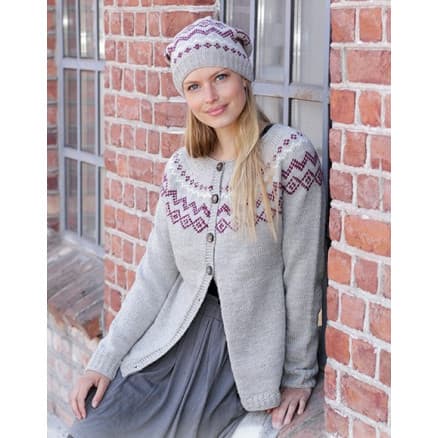 Old Mill by DROPS Design - Jacka stickmönster str. S - XXXL