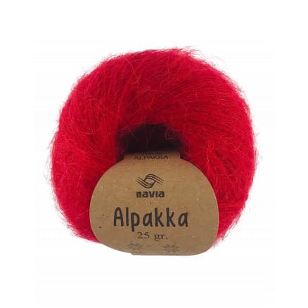 Navia Alpakka Garn 814 Röd
