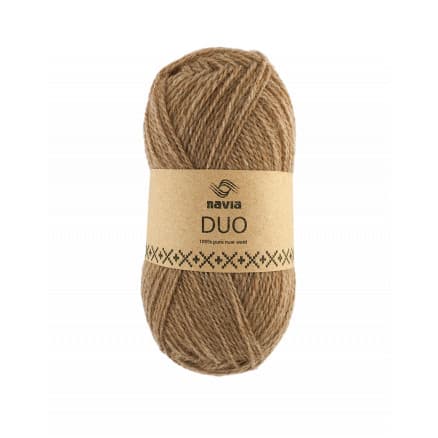 Navia Duo Garn 25 Ljus Brun