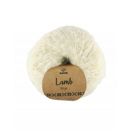 Navia Lamb Garn 1301 Vit