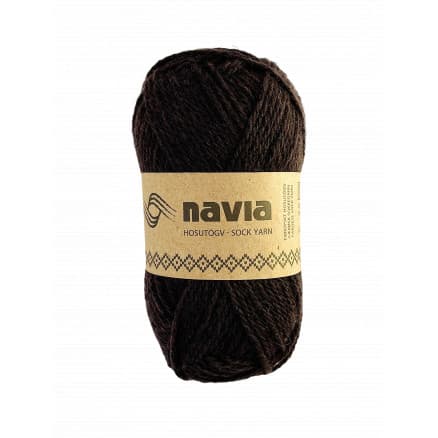 Navia Sokkegarn 505 Mörk Brun