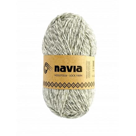 Navia Sokkegarn 513 Ljus Grå Melerad