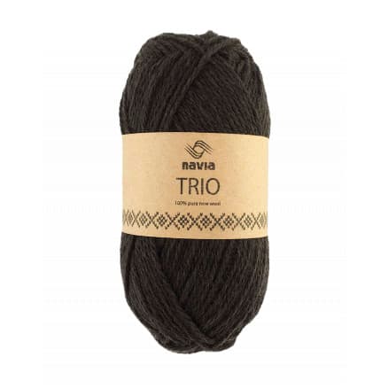 Navia Trio Garn 36 Mörk Brun