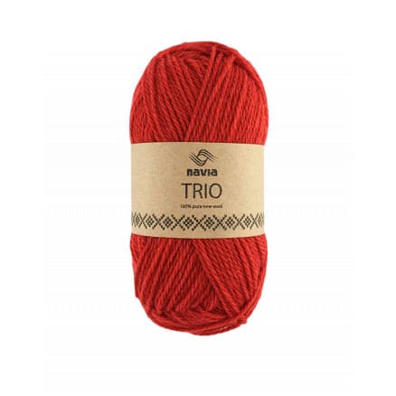 Navia Trio Garn 314 Röd