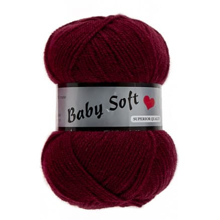 Lammy Baby Soft Garn 042 Bordeaux