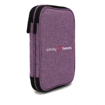 Infinity Hearts Etui för Rundstickor & Tillbehör Lila 22x17x4cm