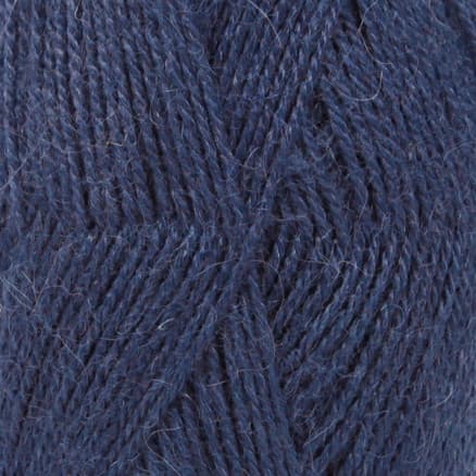Drops Alpaca Garn Unicolor 5575 Marinblå