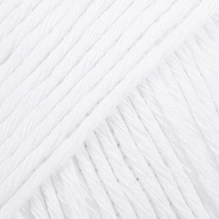 Drops Cotton Light Garn Unicolor 02 Vit