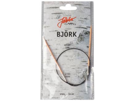 Järbo Björk Rundstickor Björk 40cm 2,50mm / 15.7in US1Â½