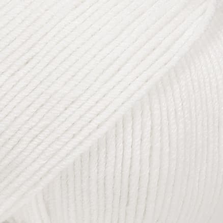 Drops Baby Merino Garn Unicolor 01 Vit