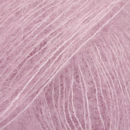 Drops Kid-Silk Garn Unicolor 04 Mellanrosa
