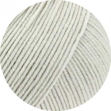 Lana Grossa Cool Wool Garn 2076 Ljus grå