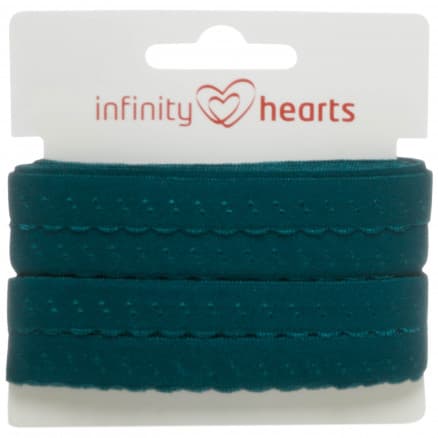 Infinity Hearts Spetsband Polyamid 20mm 369 Petroleum - 5m
