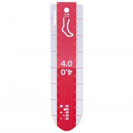 Prym Strumpmätare Plast Röd/Blå 20cm/8inch - 1 st