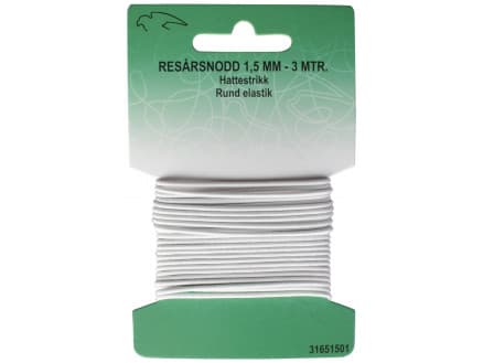 Resår / Resårband Vit 1,5mm 3 m