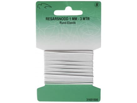 Resår / Resårband Vit 1mm 3 m