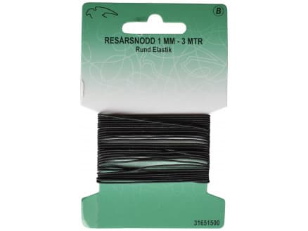 Resår / Resårband Svart 1mm 3 m