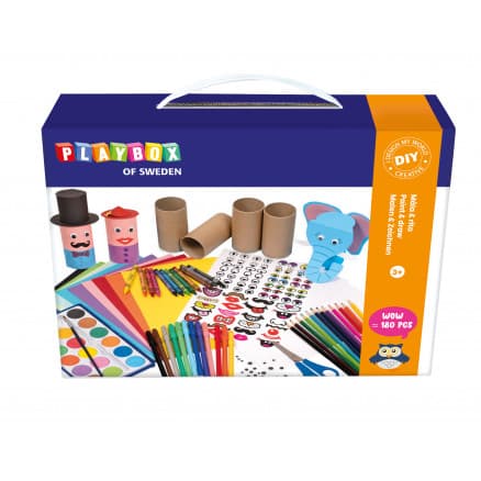 Playbox DIY Färg- och rituppsättning 180 delar