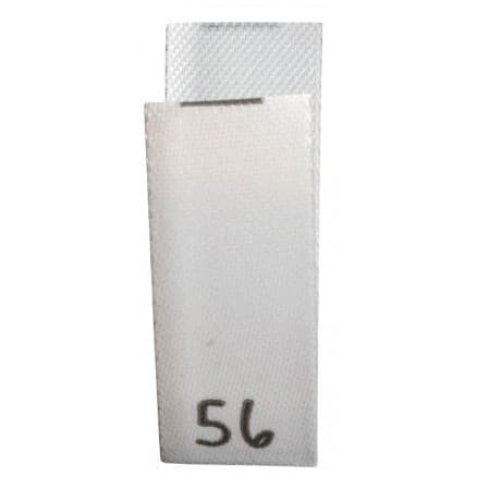 Storleksmärke 56 Vit - 1 st