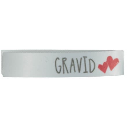 Etikett Gravid Vit - 1 st.